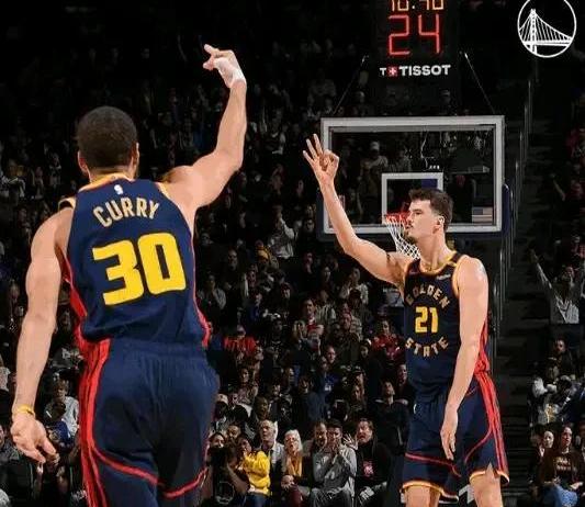 勇士球队在比赛中取得了胜利